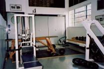 The weights room