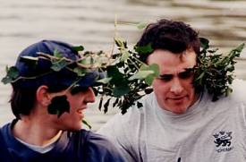 Chris Ingram and Dom Beary, having finally bumped Catz.  Lents '98