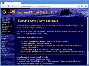 The Lents 2009 site design